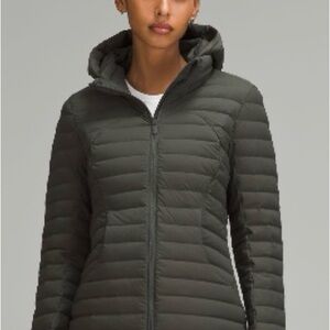 Lululemon pack it down 700 down fill jacket, size 4 in slate brown